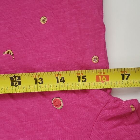 A New Day Target M T Shirt Magenta Pink Mini Fruit Pineapple Banana Melon - Picture 10 of 12